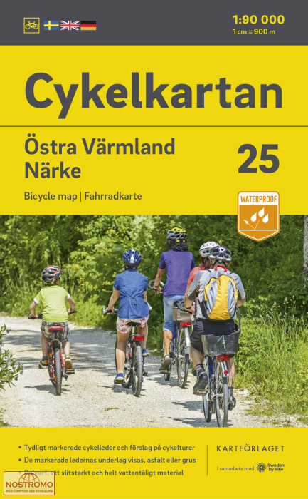 25 ÖSTRA VÄRMLAND - NÄRKE | Kartförlaget cycling map
