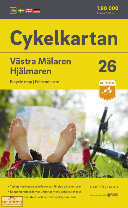 26 VÄSTRA MÄLAREN - HJÄLMAREN | Kartförlaget cycling map
