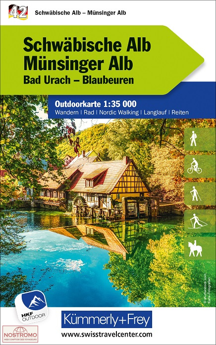 42 SCHWÄBISCHE ALB - MÜNSINGER ALB | Kummerly+Frey hiking map