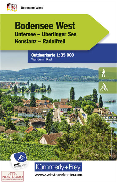 43 BODENSEE WEST | Kummerly+Frey hiking map