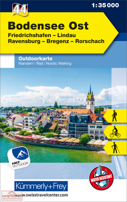44 BODENSEE OST| Kummerly+Frey hiking map