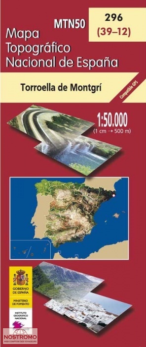296 TORROELLA DE MONTGRÍ | carte topographique CNIG