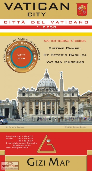 CITÉ DU VATICAN | plan de ville Gizimap