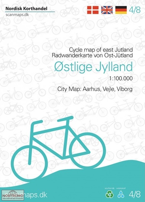 4 EAST JUTLAND | Nordisk Korthandel cycling map