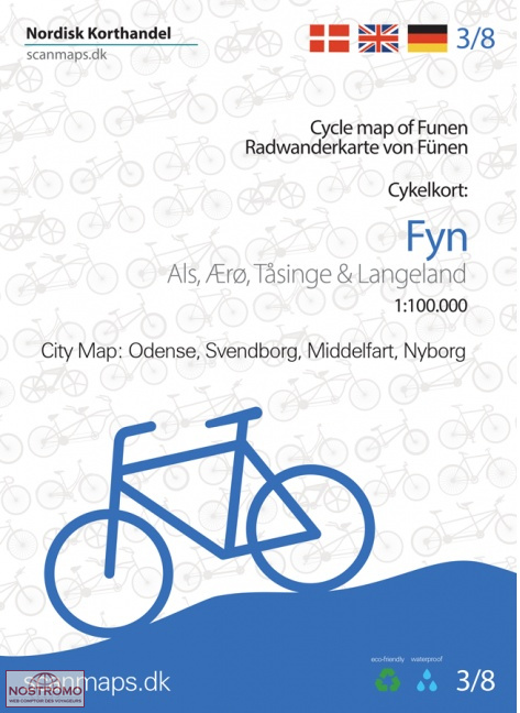 3 FÜNEN | Nordisk Korthandel cycling map