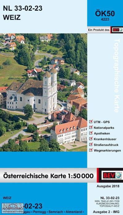 4223 WEIZ | carte topographique BEV