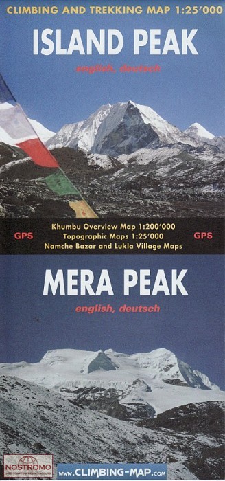 ISLAND PEAK - MERA PEAK | Climbing Map trekking map
