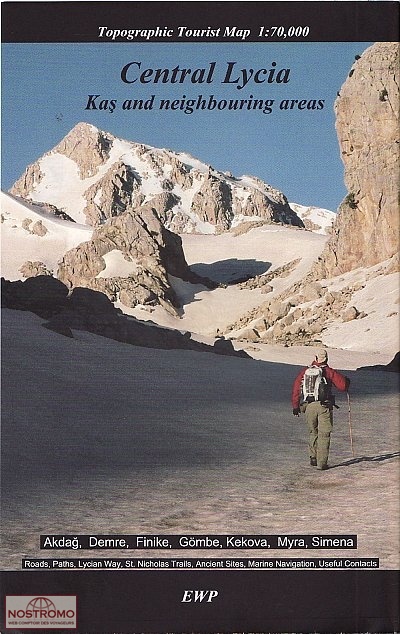 CENTRAL LYCIA - KAS & NEIGHBOURING AREAS | EWP hiking map