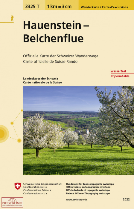 3325T HAUENSTEIN - BELCHENFLUE | Swisstopo hiking map