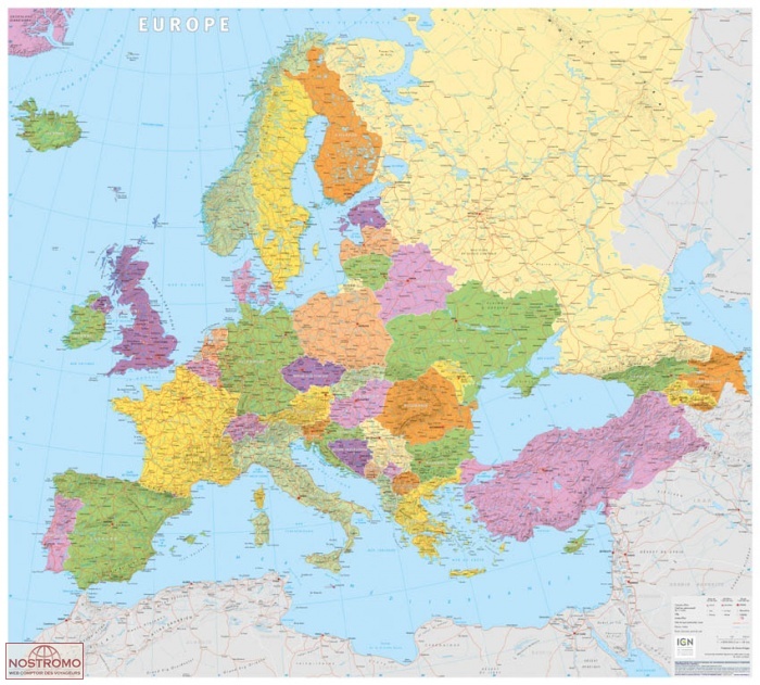 EUROPE | IGN wall map