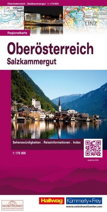 UPPER-AUTRIA - SALZKAMMERGUT | Kummerly+Frey/Hallwag road map