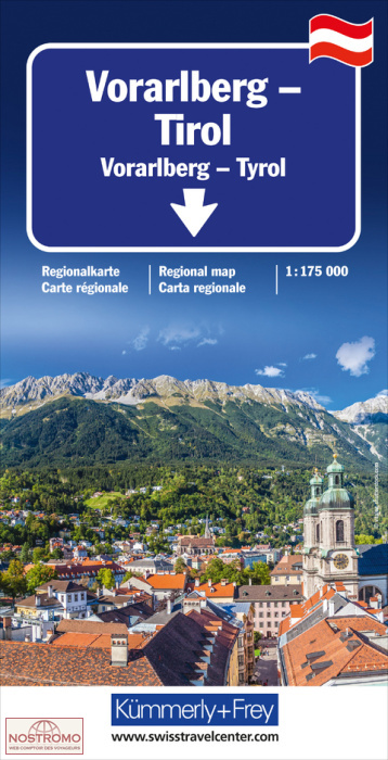 VORARLBERG - TYROL | carte routière  Kummerly+Frey