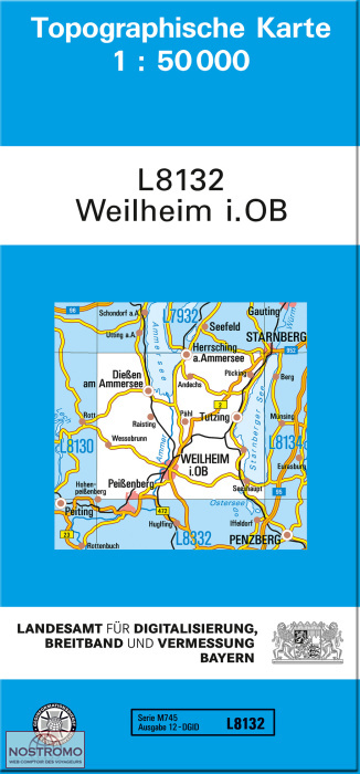 L8132 WEILHEIM I. OB | carte topographique LDBV