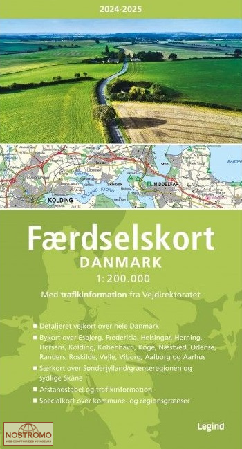 DENMARK | Legind road atlas