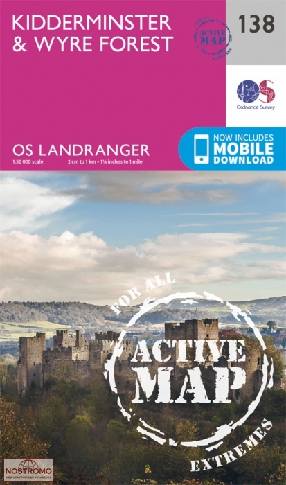 0138 KIDDERMINSTER & WYRE FOREST | OS hiking map