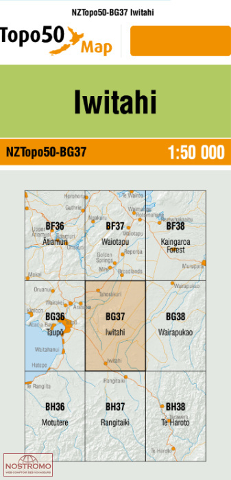 BG37 IWITAHI | carte topographique LINZ