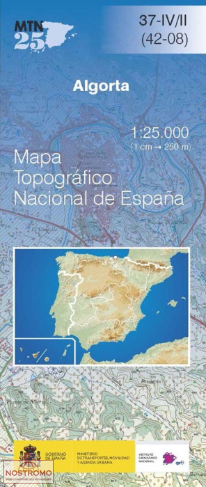 037-2/4 ALGORTA | carte topographique CNIG