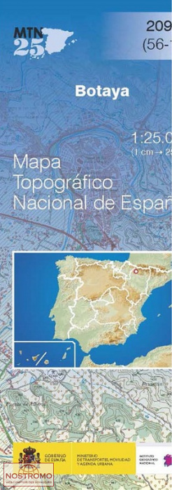 209-2 BOTAYA | carte topographique CNIG