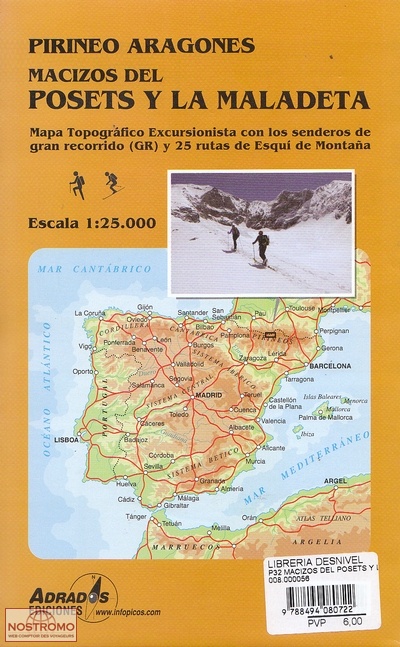 MACIZOS DEL POSETS Y LA MALADETA | Adrados hiking map