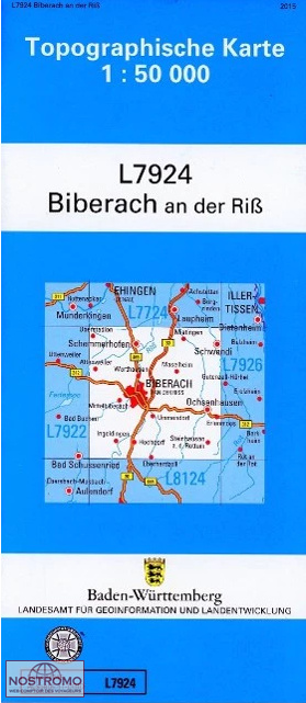 L7924 BIBERACH AM DER RISS | carte topographique LGL