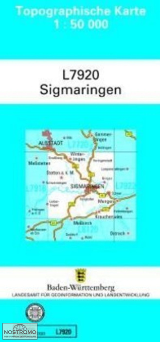 L7920 SIGMARINGEN | carte topographique LGL