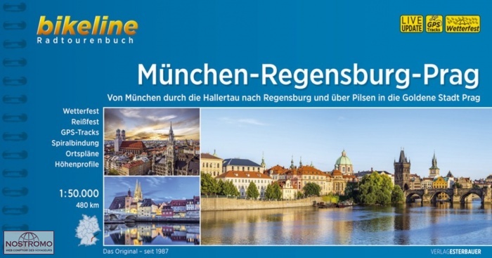 MÜNCHEN - REGENSBURG - PRAG | guide de cyclotourisme Esterbauer