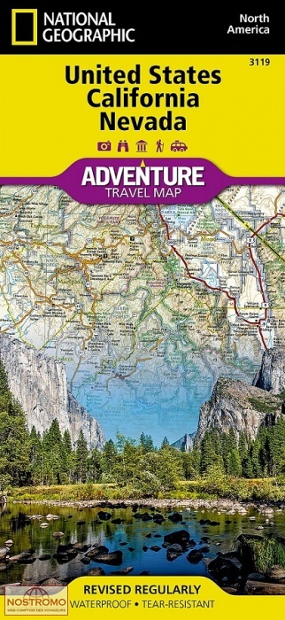 UNITED STATES : CALIFORNIA - NEVADA | National Geographic travel map