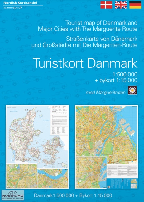 DENMARK | Nordisk Korthandel travel map