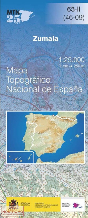 063-2 ZUMAIA | carte topographique CNIG