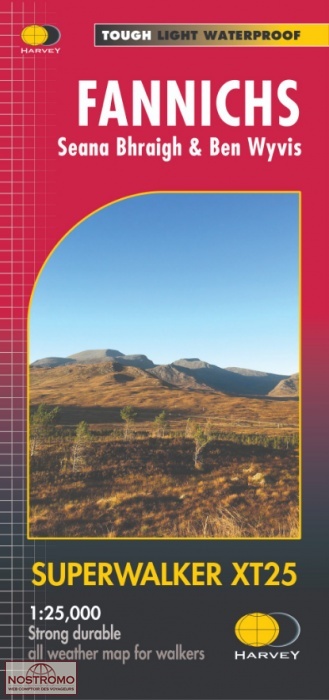 FANNICHS - SEANA BHRAIGH & BEN WYVIS | Harvey hiking map