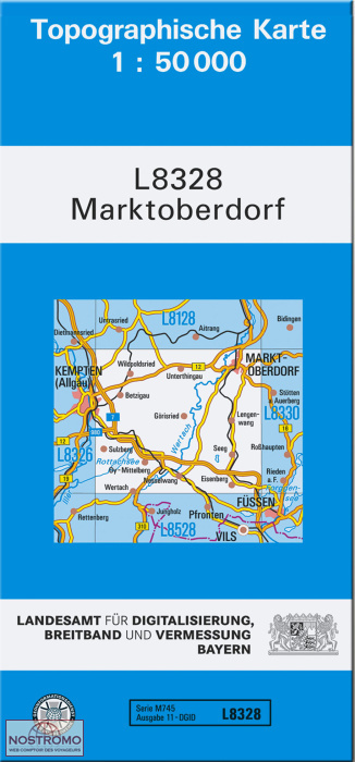 L8328 MARKTOBERDORF | carte topographique LDBV