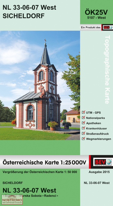 5107-WEST SICHELDORF | carte topographique BEV