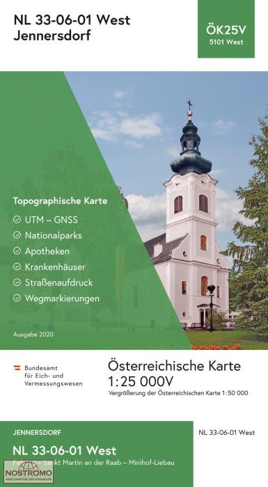 5101-WEST JENNERSDORF | carte topographique BEV