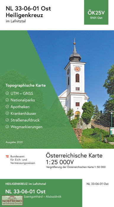 5101-OST HEILIGENKREUZ IM LAFNITZTAL | carte topographique BEV
