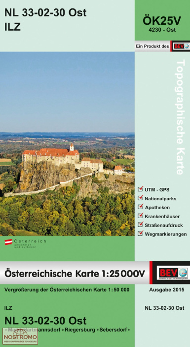 4230-OST ILZ | carte topographique BEV