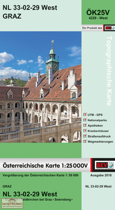4229-WEST GRAZ | carte topographique BEV