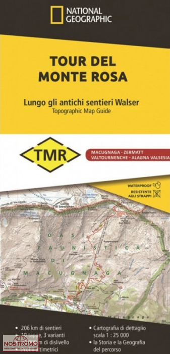 TOUR DEL MONTE ROSA | National Geographic maps/Geo4map hiking mapguide