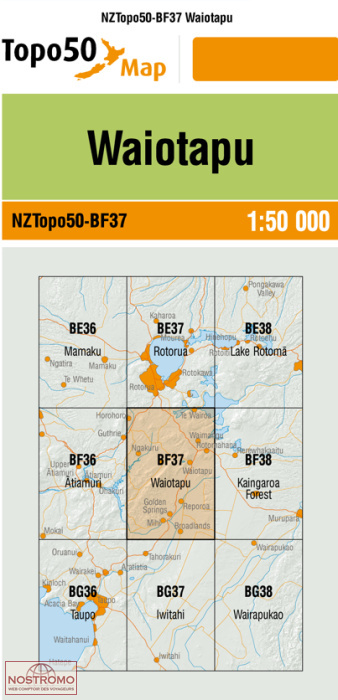 BF37 WAIOTAPU | carte topographique LINZ