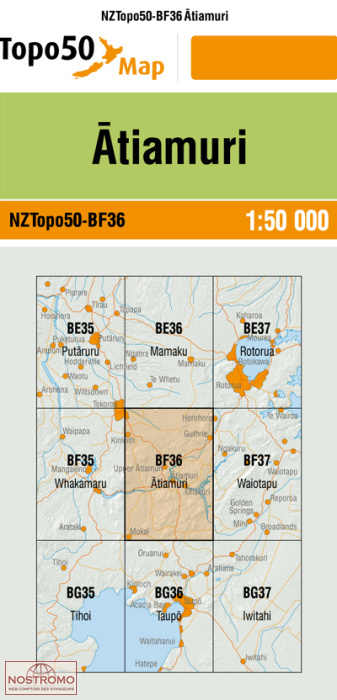 BF36 ATIAMURI | carte topographique LINZ