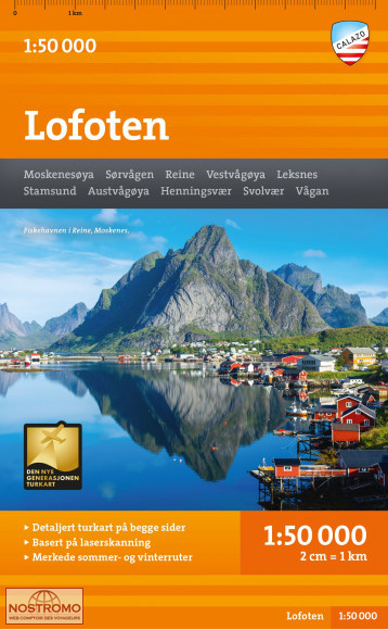 LOFOTEN | carte de randonnée Calazo