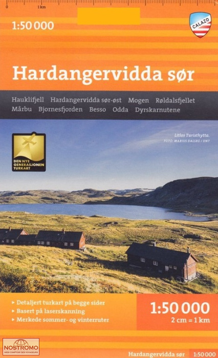 HARDANGERVIDDA SØR | carte de randonnée Calazo