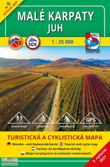 TM 09 - MALÉ KARPATY JUH | carte de randonnée VKÚ Harmanec
