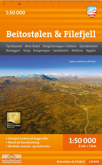 BEITOSTØLEN & FILEFJELL | carte de randonnée Calazo