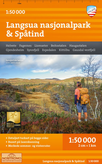 LANGSUA NASJONALPARK & SPÅTIND | carte de randonnée Calazo