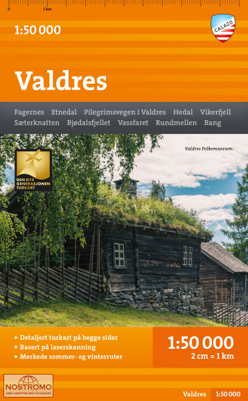 VALDRES | Calazo hiking map