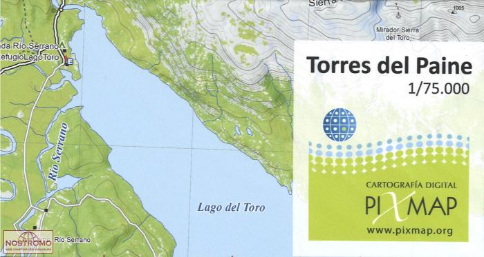 TORRES DEL PAINE | Pixmap trekking map