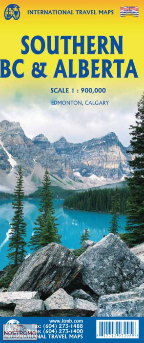 COLOMBIE BRITANNIQUE & ALBERTA SUD | carte touristique ITMB
