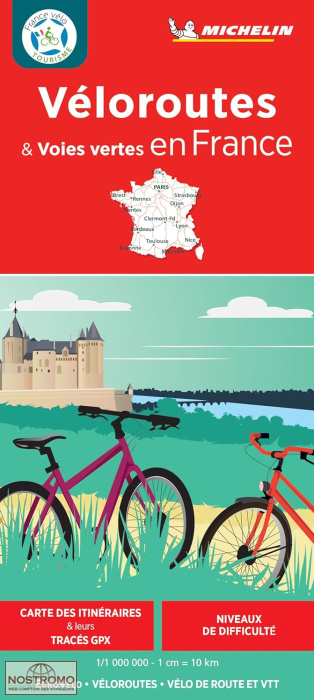 779 VÉLOROUTES ET VOIES VERTES EN FRANCE | carte de cyclotourisme Michelin