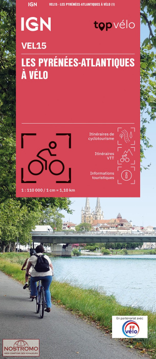 VEL15 PYRÉNÉES ATLANTIQUES BY BIKE | IGN cycling map