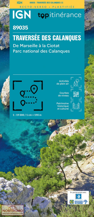 TRAVERSÉE DES CALANQUES | IGN hiking map